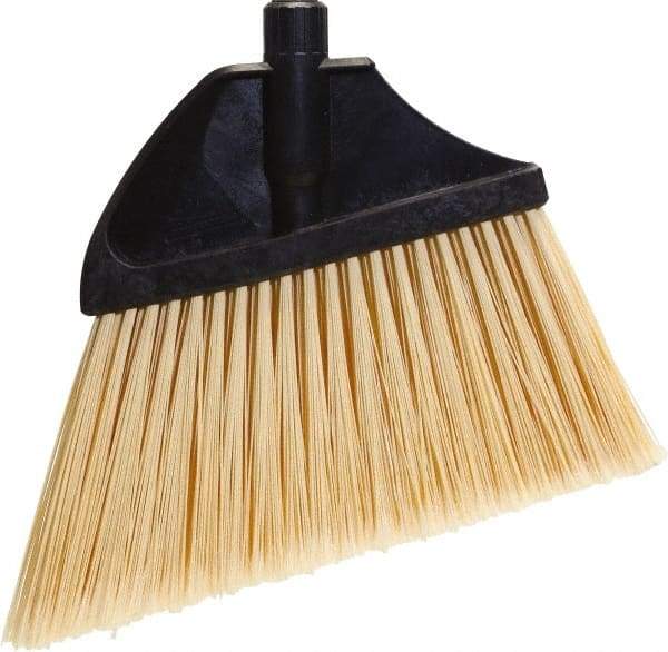 O-Cedar - 13" Wide, Beige PET Bristles, Angled Broom - Flagged - Americas Industrial Supply