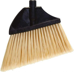 O-Cedar - 13" Wide, Beige PET Bristles, Angled Broom - Flagged - Americas Industrial Supply
