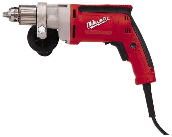 Milwaukee Tool - 1/2" Keyed Chuck, 850 RPM, Pistol Grip Handle Electric Drill - 8 Amps - Americas Industrial Supply