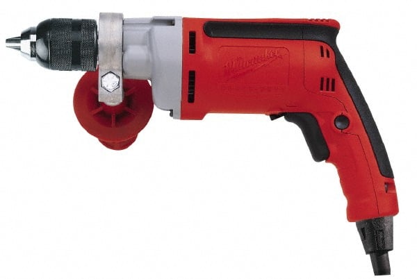 Milwaukee Tool - 1/2" Keyless Chuck, Pistol Grip Handle Electric Drill - Americas Industrial Supply