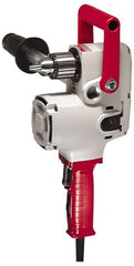 Milwaukee Tool - 1/2" Keyed Chuck, 300 & 1,200 RPM, Pipe Handle Electric Drill - Americas Industrial Supply