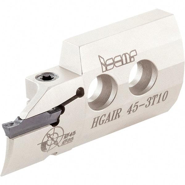 Iscar - 3" Groove Width, 10mm Max Depth of Cut, Right Hand Cut, HGAI Indexable Grooving Blade - GRIP, GRIP (Full Radius), HGN-C, HGN-J, HGN-UT Insert Style, Series Heliface - Americas Industrial Supply