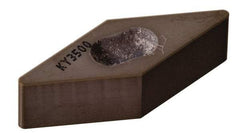 Kennametal - VNGX353 T0820 Grade KY3500 Ceramic Turning Insert - Uncoated, 35° Diamond, 3/8" Inscr Circle, 5/16" Thick, 3/64" Corner Radius - Americas Industrial Supply