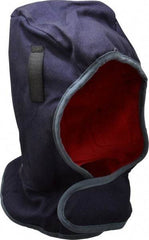 OccuNomix - Universal Size, Navy Blue, Underneath Hard Hat Winter Liner - Shoulder Cape Length, 3 Layer - Americas Industrial Supply