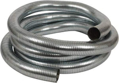 Kuriyama of America - 3" ID x 3-1/8" OD, -60 to 750°F, Galvanized Steel Unlined Flexible Metal Duct Hose - 0.01 to 0.012 Gage Thickness, 20" Bend Radius, 25' Long - Americas Industrial Supply