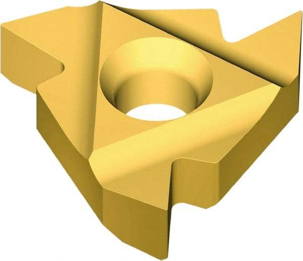 Vargus - 3IR Internal Right Hand 72 UN Laydown Threading Insert - Grade VKX, TiN Coated Carbide, 9.53mm Inscribed Circle - Americas Industrial Supply