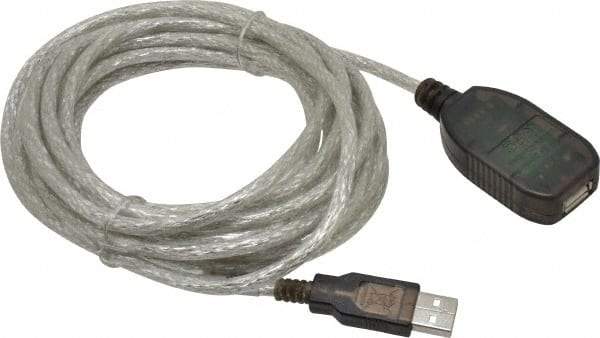 Tripp-Lite - 16' Long, USB A/A Computer Cable - Black, Male x Female - Americas Industrial Supply