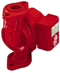 Bell & Gossett - 1/25 hp, 5-9/16" Long, 1 Phase, Cast Iron Housing, Polypropylene Impeller, Inline Circulator Pump - 115 Volt, 60 Hz, 6-3/8" Flange Width, Bell & Gossett Part No. 103251, 150 Max psi, ODP Motor - Americas Industrial Supply