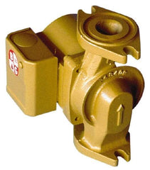 Bell & Gossett - 1/40 hp, 5-1/16" Long, 1 Phase, Brass Housing, Noryl Impeller, Inline Circulator Pump - 115 Volt, 60 Hz, 6-1/8" Flange Width, Bell & Gossett Part No. 103261, 150 Max psi, ODP Motor - Americas Industrial Supply