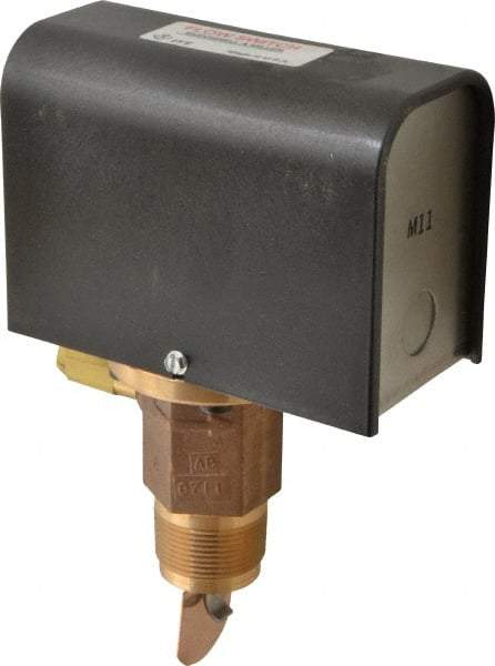 McDonnell & Miller - 300 psi, Brass Housing, General Purpose Flow Switch - 7.7 Flow Set Point, 4.8 to 998 GPM - Americas Industrial Supply