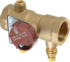 Bell & Gossett - 1" Pipe, Threaded End Connections, Inline Calibrated Balance Valve - 3-13/16" Long, 3-3/16" High, 300 Max psi, Brass Body - Americas Industrial Supply