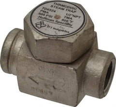 Hoffman Speciality - 1/2 Female" Pipe, Stainless Steel Thermodisc Steam Trap - 600 Max psi - Americas Industrial Supply