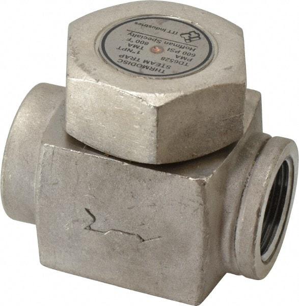 Hoffman Speciality - 1 Female" Pipe, Stainless Steel Thermodisc Steam Trap - 600 Max psi - Americas Industrial Supply