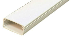 Wiremold - 2.44m Long x 5/8 Inch Deep x 1-1/8 Inch Wide, Raceway - Continuous Cover, 1 Channel, Ivory - Americas Industrial Supply