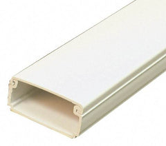 Wiremold - 2.44m Long x 13/16 Inch Deep x 1-11/16 Inch Wide, Raceway - Continuous Cover, 1 Channel, Ivory - Americas Industrial Supply