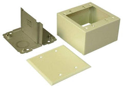 Wiremold - 2-7/8 Inch Wide x 4-3/4 Inch High, Raceway Box - Ivory, For Use with Wiremold 2400 Series Raceways - Americas Industrial Supply