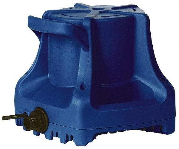 Little Giant Pumps - 1700 GPH, 1/3 HP, 10 psi, Polypropylene Miniature Submersible Pump - 1 Inch Outlet, 25 Ft. Long Power Cord, 2.2 Amp - Americas Industrial Supply