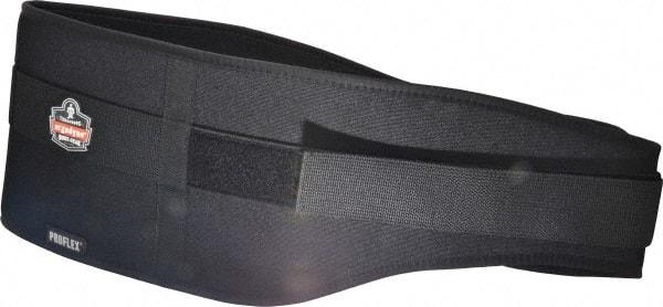 Ergodyne - Size 2XL, Hook & Loop, Nylon/Foam Belt - 42 to 46" Waist, 7-3/4" Wide, Lumbar Support, Black - Americas Industrial Supply