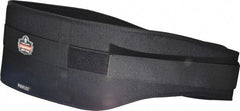 Ergodyne - Size 2XL, Hook & Loop, Nylon/Foam Belt - 42 to 46" Waist, 7-3/4" Wide, Lumbar Support, Black - Americas Industrial Supply