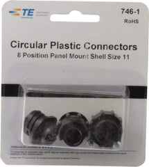 Tyco/Amp - Panel Mount Plug and Receptacle Kit - 11 to 8 AWG Compatible Wire Size - Americas Industrial Supply