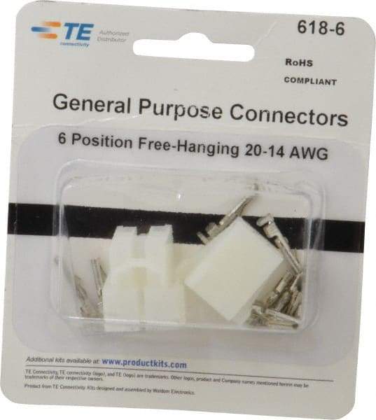 Tyco/Amp - Free Hanging Connector Kit - 20 to 14 AWG Compatible Wire Size - Americas Industrial Supply