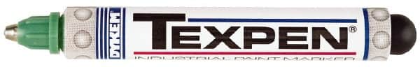 Dykem - Green Paint Marker - Medium Tip, Oil Based - Americas Industrial Supply