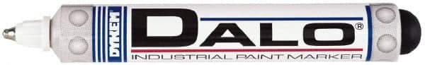 Dykem - White Paint Marker - Broad Tip, Oil Based - Americas Industrial Supply
