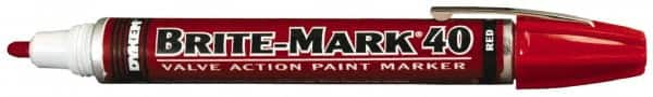 Dykem - Red Oil-Based Paint Marker - Broad Tip, Oil Based - Americas Industrial Supply