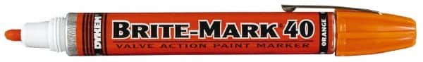 Dykem - Orange Oil-Based Paint Marker - Broad Tip, Oil Based - Americas Industrial Supply