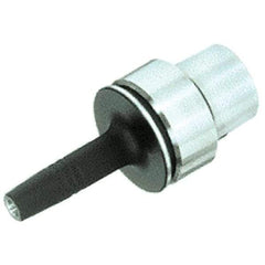Iscar - 3/8" Hole Diam, HSK32E Taper Shank Shrink Fit Tool Holder & Adapter - 2.787" Projection, 0.63" Nose Diam, 1.58" Clamping Depth, 25,000 RPM, Through Coolant - Exact Industrial Supply