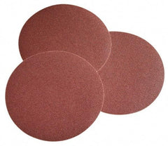 Norton - 8" Diam, 100 Grit Ceramic Adhesive PSA Disc - Medium Grade, Maroon, F Weighted Backing, Flexible - Americas Industrial Supply
