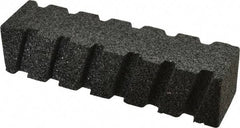 Made in USA - 8" Long x 2" Wide x 2" Thick, Silicon Carbide Sharpening Stone - Fluted Rectangle, 24 Grit, Very Coarse Grade - Americas Industrial Supply