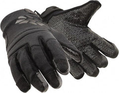 HexArmor - Size XL (10), ANSI Cut Lvl A9, Puncture Lvl 2, Silicone Rubber Coated SuperFabric Cut & Puncture Resistant Gloves - Palm Coated, SuperFabric Lining, Hook & Loop Cuff, Gray, Paired - Americas Industrial Supply