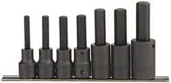 Paramount - 7 Piece 1/2" Drive Inch Impact Hex Bit Socket Set - 1/4 to 5/8" Hex - Americas Industrial Supply