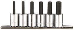 Paramount - 6 Piece 3/8" Drive Metric Hex Bit Socket Set - 4 to 10mm Hex - Americas Industrial Supply