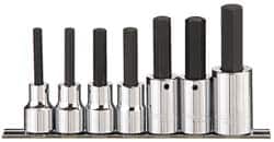 Paramount - 7 Piece 1/2" Drive Inch Hex Bit Socket Set - 1/4 to 5/8" Hex - Americas Industrial Supply