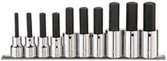 Paramount - 10 Piece 1/2" Drive Metric Hex Bit Socket Set - 6 to 19mm Hex - Americas Industrial Supply