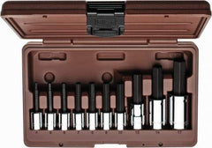Paramount - 10 Piece 3/8 & 1/2" Drive Metric Hex Bit Socket Set - 4 to 17mm Hex - Americas Industrial Supply