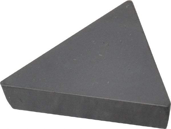 Hertel - TPG321 T00320 Grade HT601CA Ceramic Turning Insert - Uncoated, 60° Triangle, 3/8" Inscr Circle, 1/8" Thick, 1/64" Corner Radius - Americas Industrial Supply