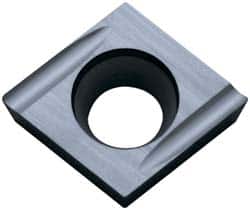 Kyocera - CCGT32.50.2 Grade TN60 Cermet Turning Insert - TiCN/NbC Finish, 80° Diamond, 3/8" Inscr Circle, 5/32" Thick, 0.0039" Corner Radius - Americas Industrial Supply