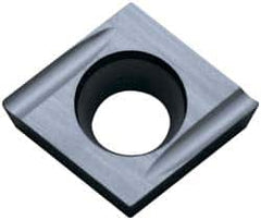 Kyocera - CCGT32.50.2 Grade TN60 Cermet Turning Insert - TiCN/NbC Finish, 80° Diamond, 3/8" Inscr Circle, 5/32" Thick, 0.0039" Corner Radius - Americas Industrial Supply