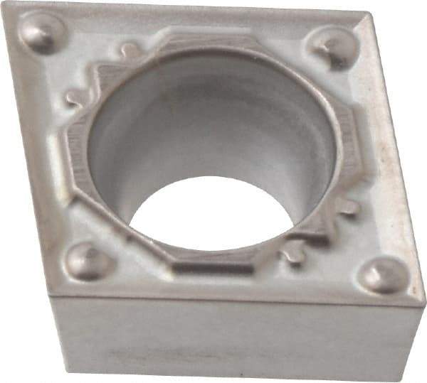 Hertel - CCMT32.50.5 BH Grade HT115CR Cermet Turning Insert - Uncoated, 80° Diamond, 3/8" Inscr Circle, 5/32" Thick, 0.0079" Corner Radius - Americas Industrial Supply