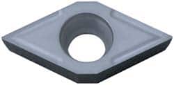 Kyocera - DCGT32.51 Grade PV90 Cermet Turning Insert - TiN Finish, 55° Diamond, 3/8" Inscr Circle, 5/32" Thick, 1/64" Corner Radius - Americas Industrial Supply