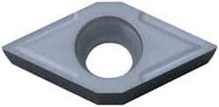 Kyocera - DCGT32.51 Grade PV90 Cermet Turning Insert - TiN Finish, 55° Diamond, 3/8" Inscr Circle, 5/32" Thick, 1/64" Corner Radius - Americas Industrial Supply
