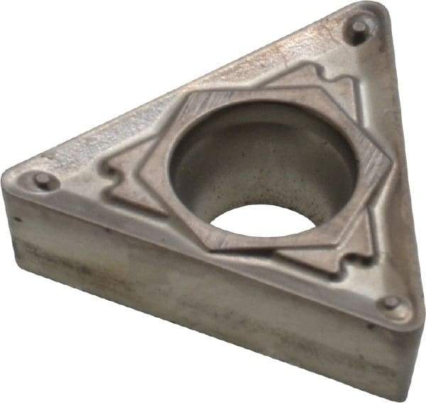 Hertel - TCMT32.52 BH Grade HT115CR Cermet Turning Insert - Uncoated, 60° Triangle, 3/8" Inscr Circle, 5/32" Thick, 1/32" Corner Radius - Americas Industrial Supply