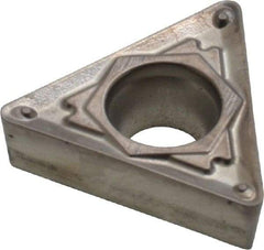 Hertel - TCMT32.52 BH Grade HT115CR Cermet Turning Insert - Uncoated, 60° Triangle, 3/8" Inscr Circle, 5/32" Thick, 1/32" Corner Radius - Americas Industrial Supply