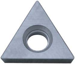 Kyocera - TPGB1.51.51 Grade TN60 Cermet Turning Insert - TiCN/NbC Finish, 60° Triangle, 3/16" Inscr Circle, 3/32" Thick, 1/64" Corner Radius - Americas Industrial Supply