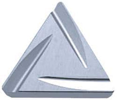 Hertel - TPGR222 S Grade HT115CR Cermet Turning Insert - Uncoated, 60° Triangle, 1/4" Inscr Circle, 1/8" Thick, 1/32" Corner Radius - Americas Industrial Supply
