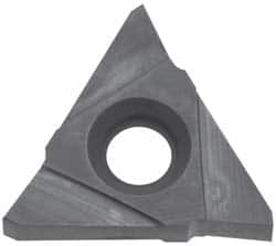 Kyocera - 32TPMC Grade TN60, 1/8" Cutting Width Cermet Grooving Insert - Neutral, 0.004" Corner Radius, TiCN/NbC Finish - Americas Industrial Supply