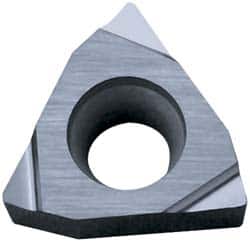 Kyocera - WBGT1.51.50.5 F Grade TN60 Cermet Turning Insert - TiCN/NbC Finish, 80° Trigon, 3/16" Inscr Circle, 3/32" Thick, 0.008" Corner Radius - Americas Industrial Supply